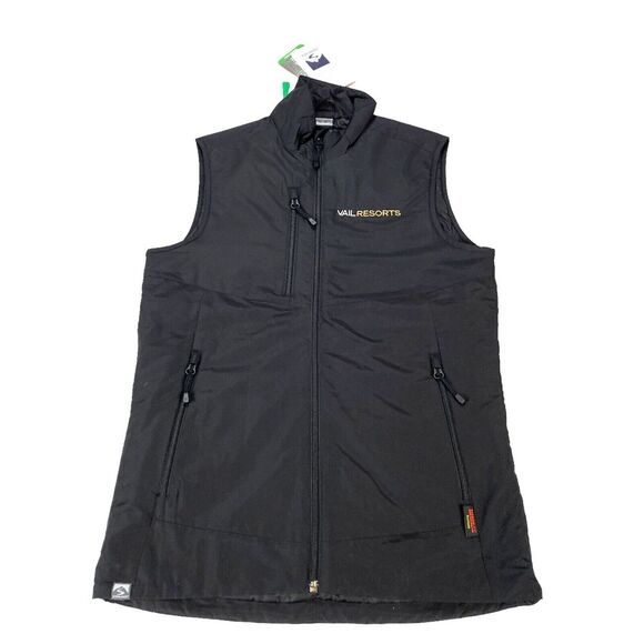 Vest VAIL RESORT Women XS Black  Sleeveless Jacket - Picture 1 of 14